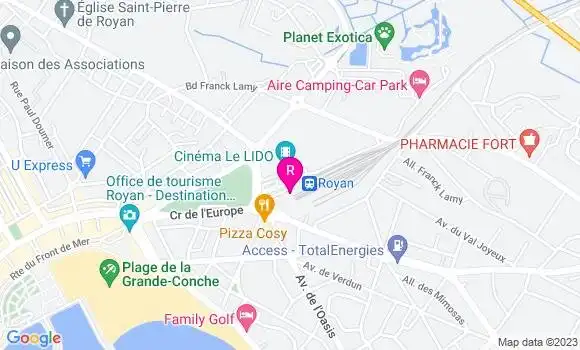 Localisation La Brasserie Royannaise