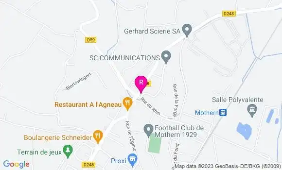 Localisation Restaurant Hôtel A l