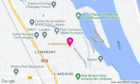 Localisation Restaurant  Le Barbacoa