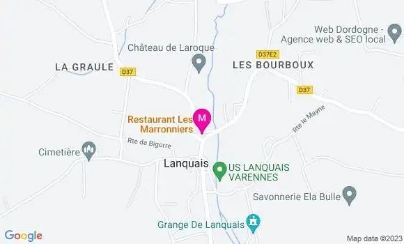 Localisation Restaurant  Les Marronniers