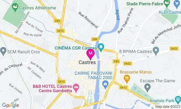 Localisation Restaurant Bar Le Vintage