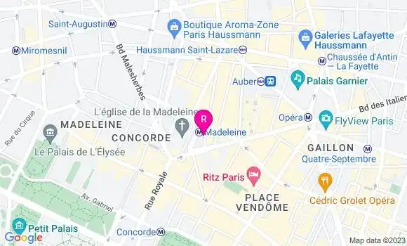 Localisation Restaurant  Au Bouquet de Vignon