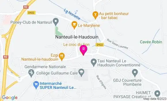 Localisation Restaurant  Le Croc du Lion