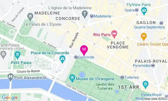 Localisation Restaurant  Mado à Paris