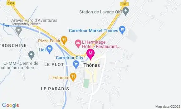 Localisation Restaurant  Le Petit Chalet