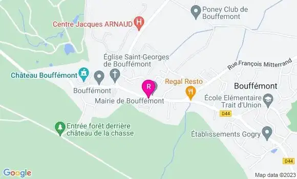 Localisation Restaurant Gastronomique La Ferme de Bouffémont