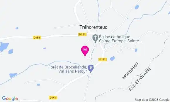 Localisation Crêperie Le Miroir aux Fées