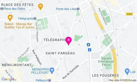 Localisation La Crêperie Gambetta