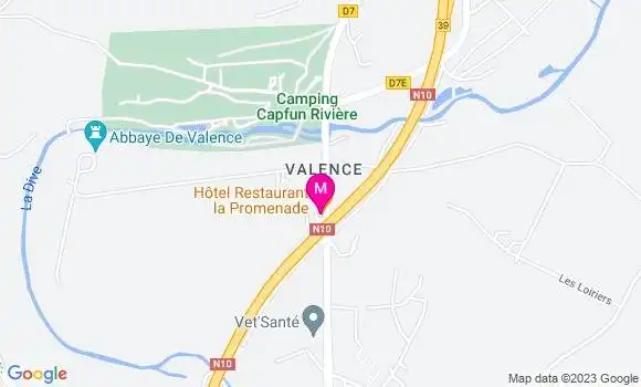 Localisation Restaurant Hôtel La Promenade