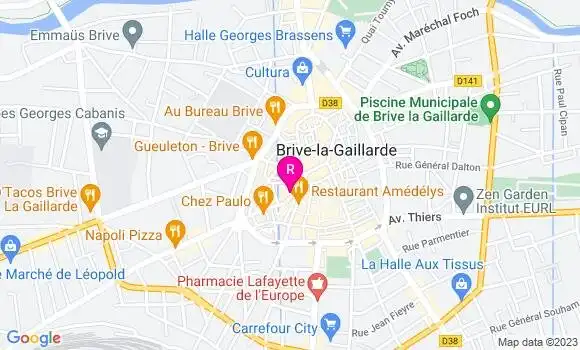 Localisation Restaurant  La P