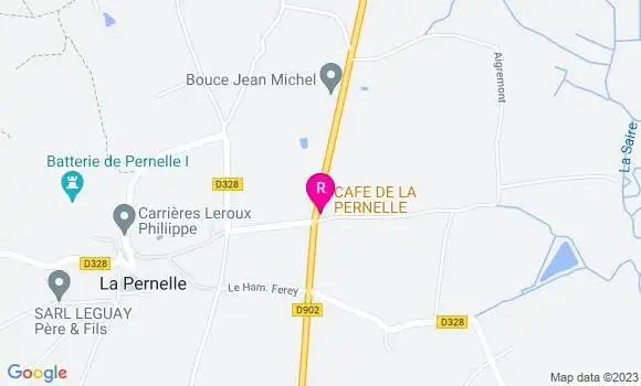 Localisation Restaurant  Cafe de la Pernelle