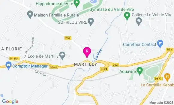 Localisation Restaurant  Le Martilly