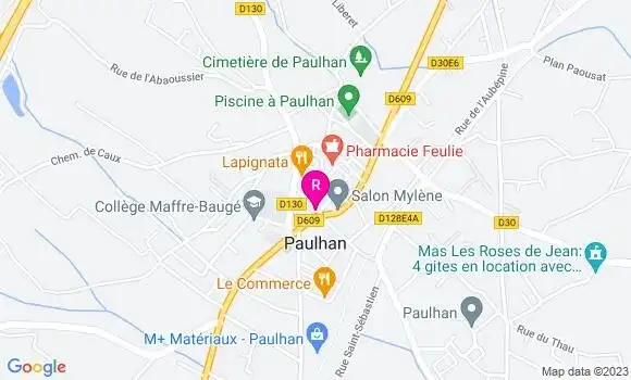 Localisation Restaurant  La Garrigue