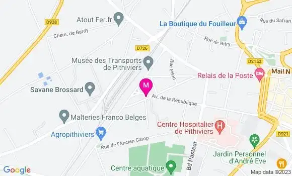 Localisation Restaurant  La Chaumiere