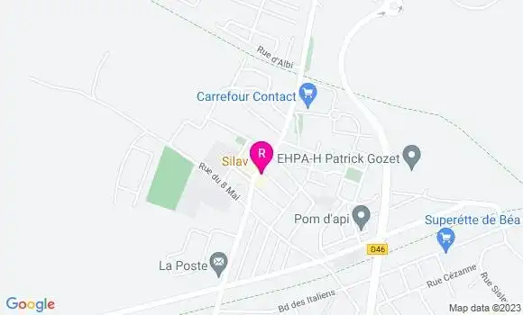 Localisation Restaurant  Silav