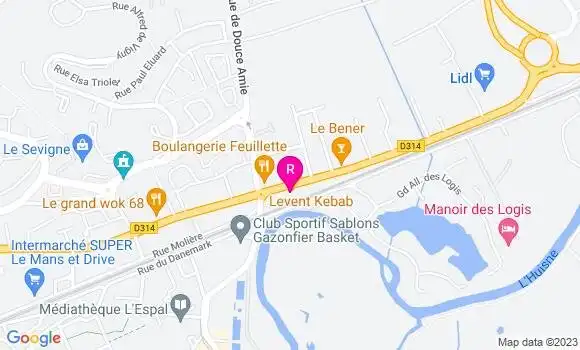 Localisation Pizzeria la Petite Ristorante