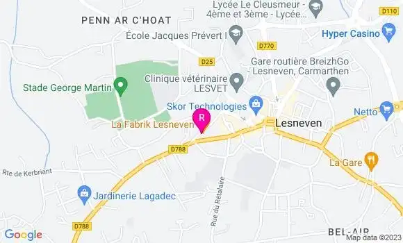Localisation Restaurant  La Fabrik