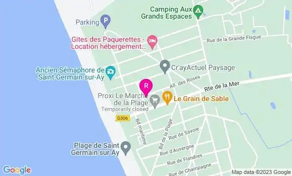Localisation Restaurant Bar Les Artistes de Saint Germain