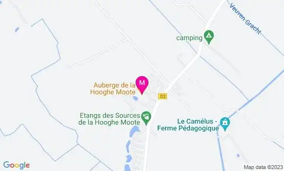 Localisation Auberge de la Hooghe Moote