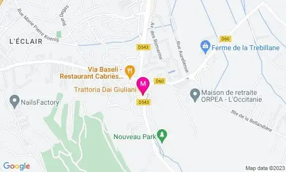 Localisation Restaurant Italien Trattoria Dai Giuliani