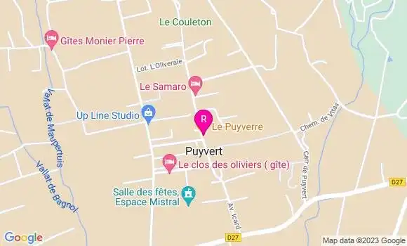 Localisation Restaurant  Le Puyverre