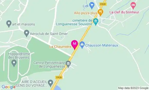 Localisation Restaurant  La Chaumière