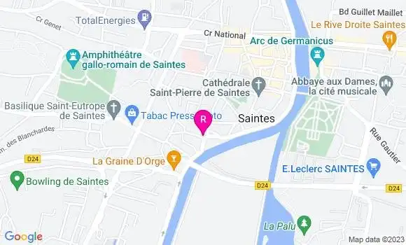 Localisation Restaurant  Le P