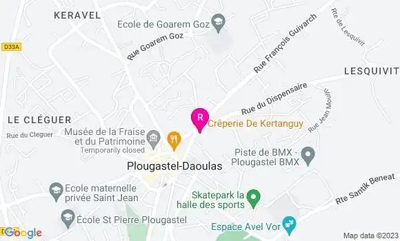 Localisation Crêperie de Kertanguy
