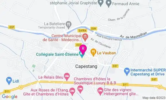 Localisation Restaurant  Le P