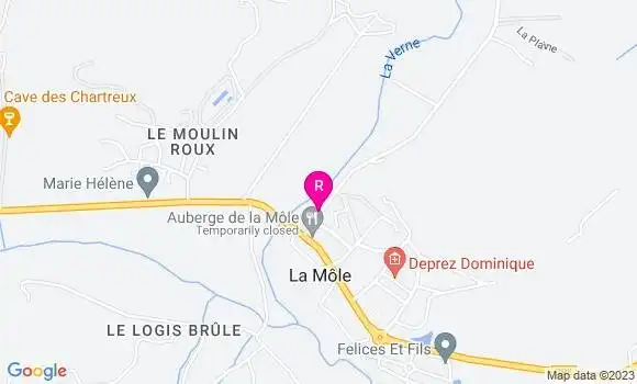 Localisation Restaurant  La Maison de Julie