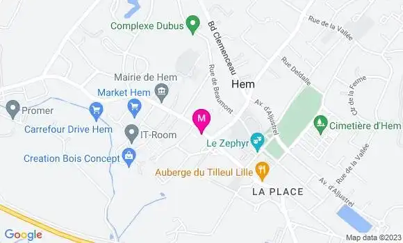 Localisation Restaurant  Les Cancans