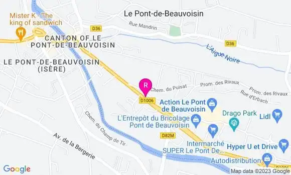 Localisation Restaurant Bar Ponts Gourmands
