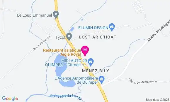 Localisation Restaurant Asiatique Aigle Royal