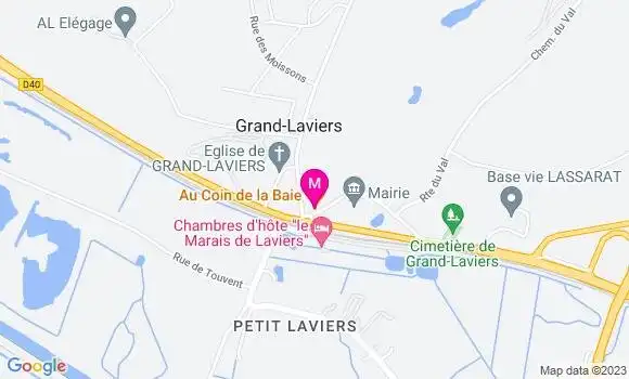 Localisation Restaurant  Au Coin de la Baie
