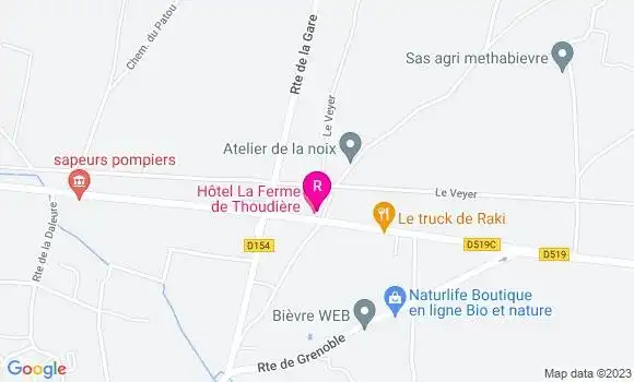 Localisation Restaurant  Les Chants d