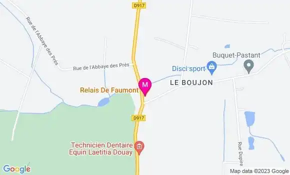 Localisation Restaurant  Le Relais de Faumont
