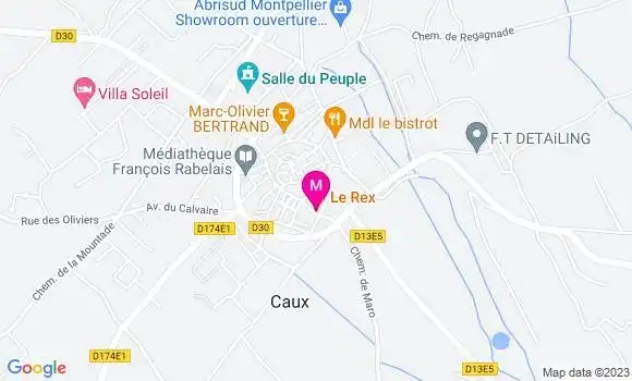 Localisation Restaurant  Le Rex