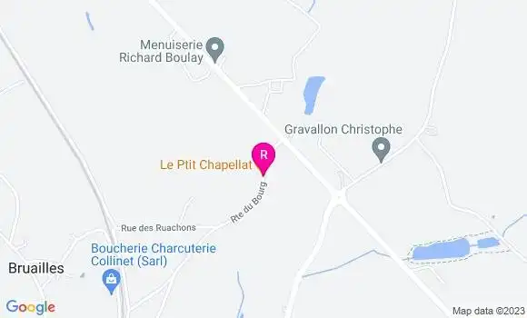 Localisation Restaurant  Le Ptit Chapellat