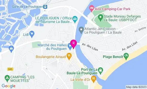 Localisation La Crêperie Jaune