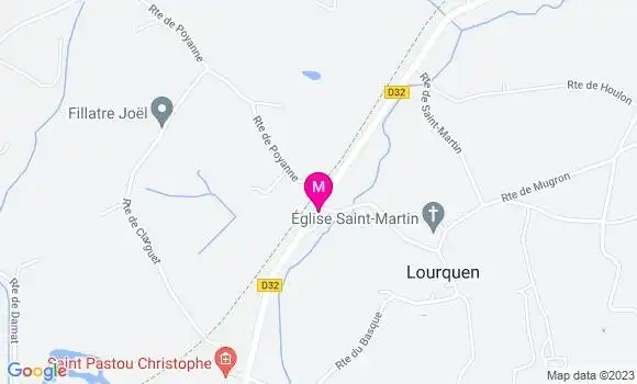 Localisation Bar Restaurant des Chenes