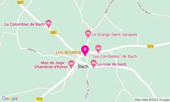 Localisation Restaurant  Lou Bourdie