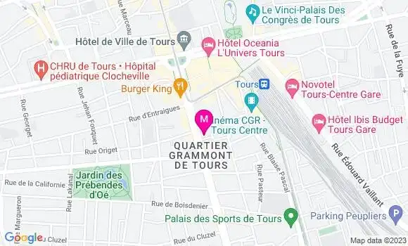Localisation Restaurant  Le P