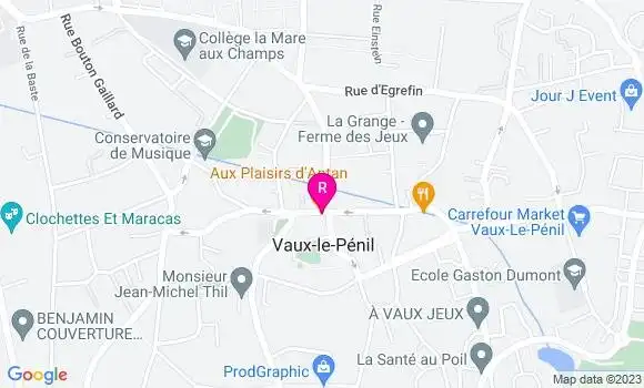 Localisation Restaurant  Aux Plaisirs d