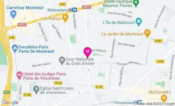 Localisation Restaurant Thaï Thaï Marceau