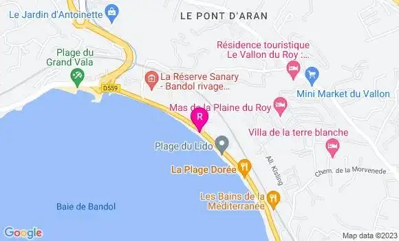 Localisation Restaurant  Yuka Beach