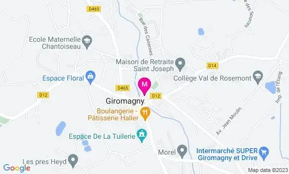 Localisation Brasserie Le Qg