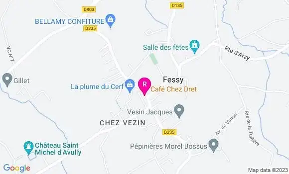 Localisation Restaurant  Chez Dret