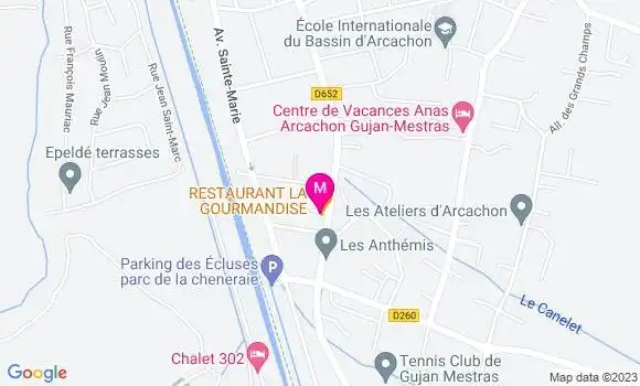 Localisation Restaurant  La Gourmandise