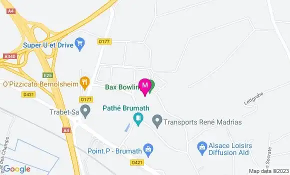 Localisation Restaurant  Bax Bowling