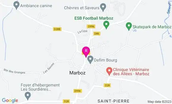 Localisation Restaurant  Au Fil du Temps